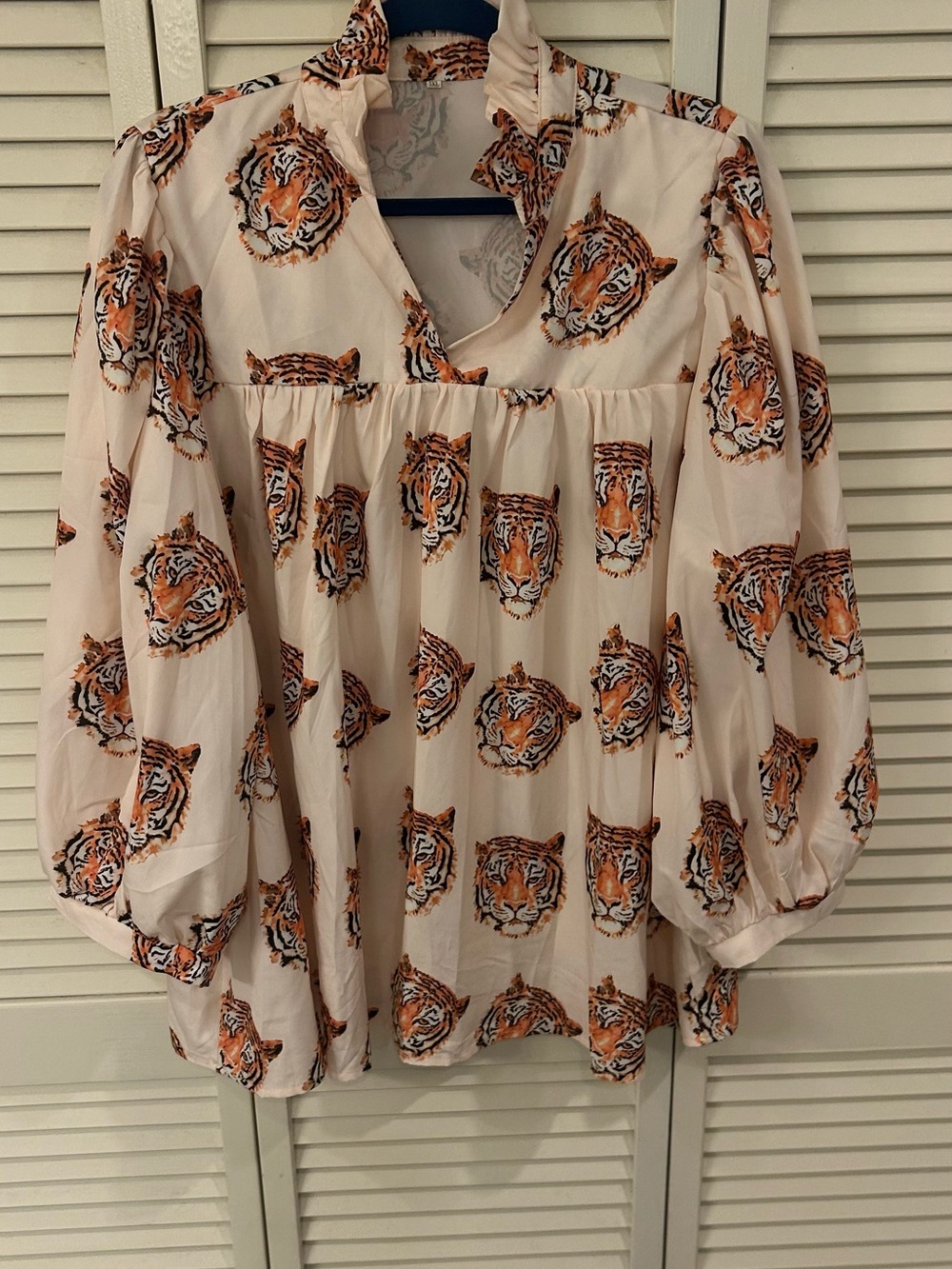 Tiger Print Blouse